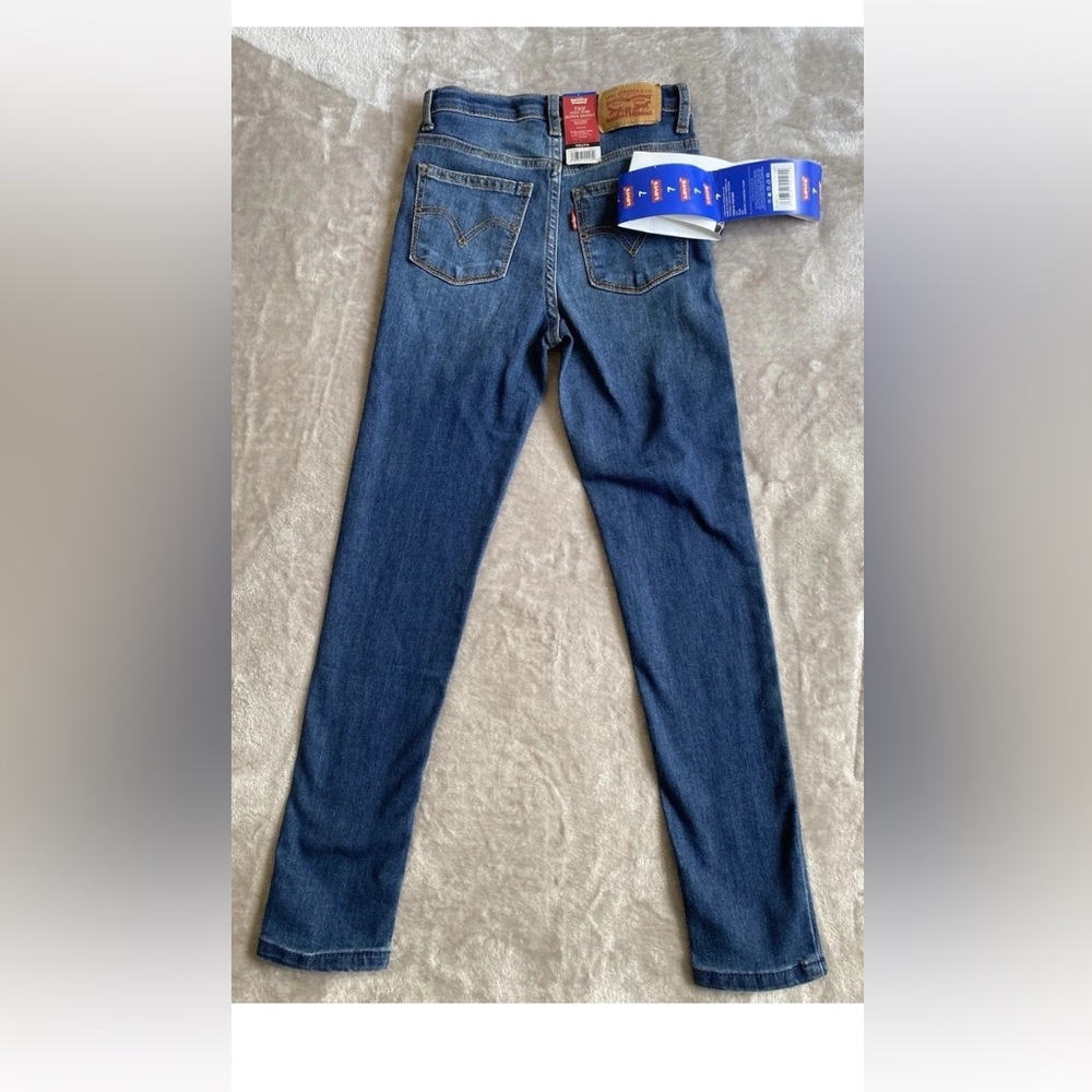 New Levi’s 720 High-Rise Super Skinny Stretch Girls Size 7 Regular - Picture 10 of 13